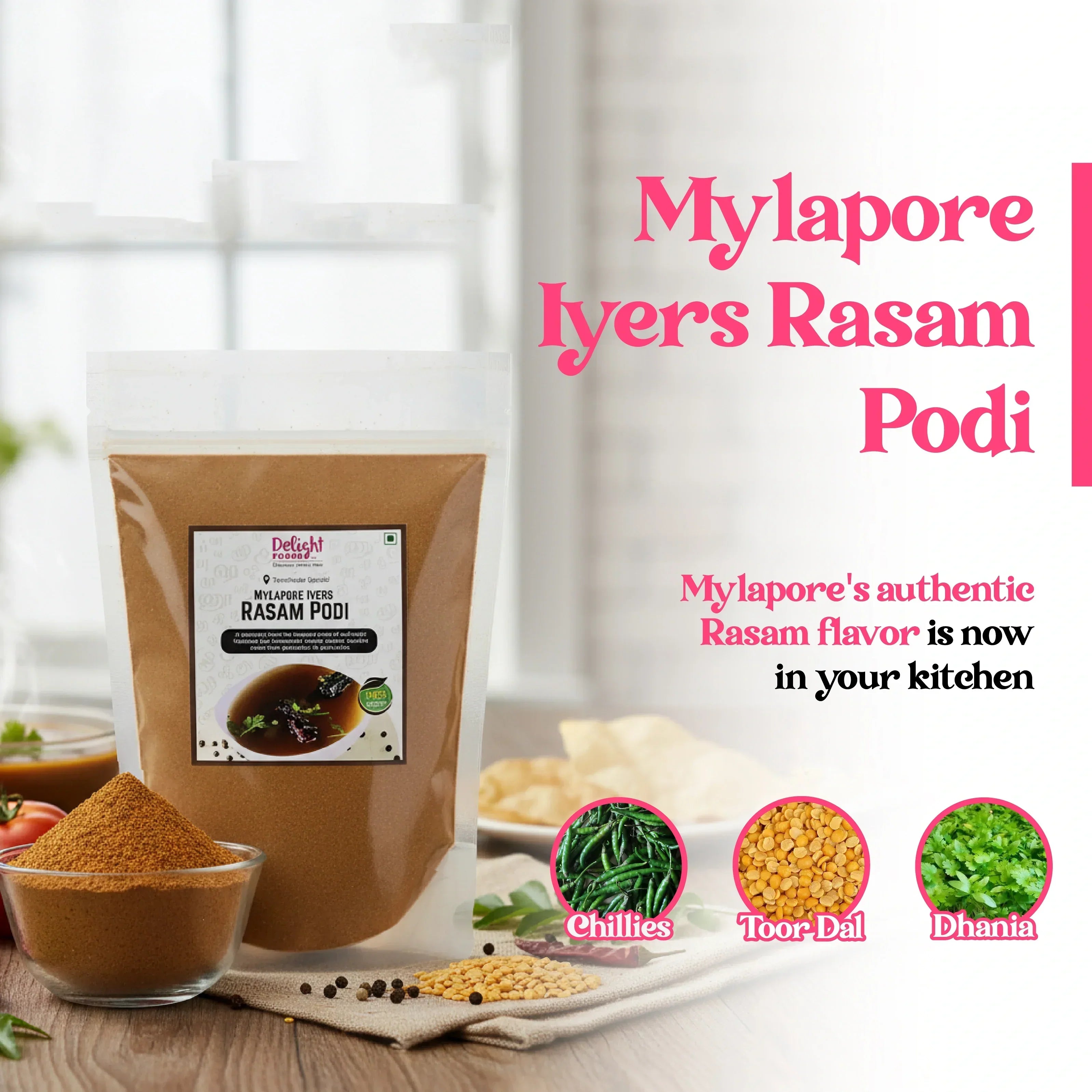 Mylapore Rasam podi
