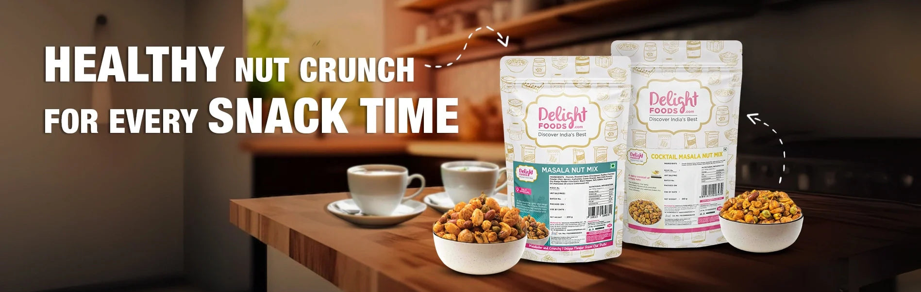 nut based snacks banner