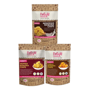 Nendran + Chilli + Pepper Banana Chips - Delight Foods