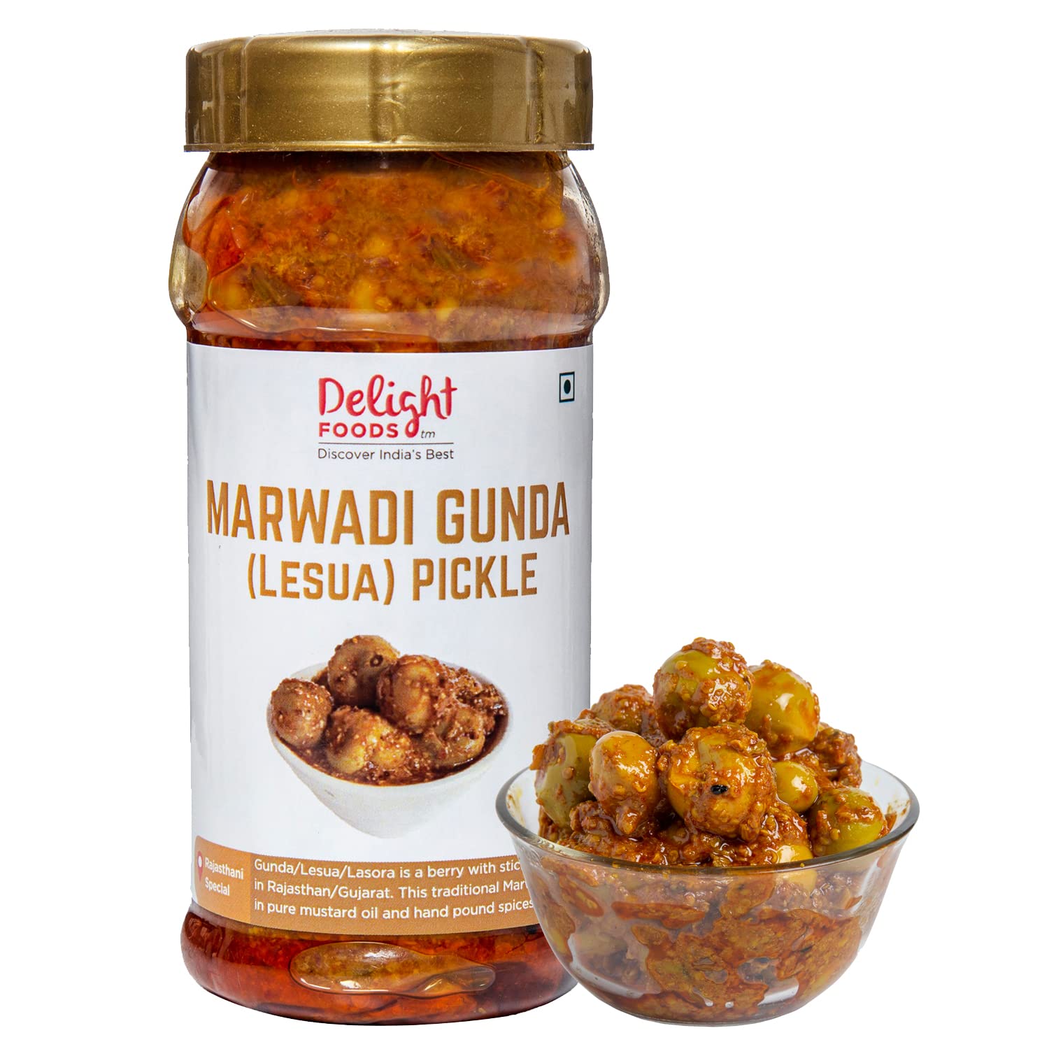 Gunda Lesua Pickle 300g - Delight Foods