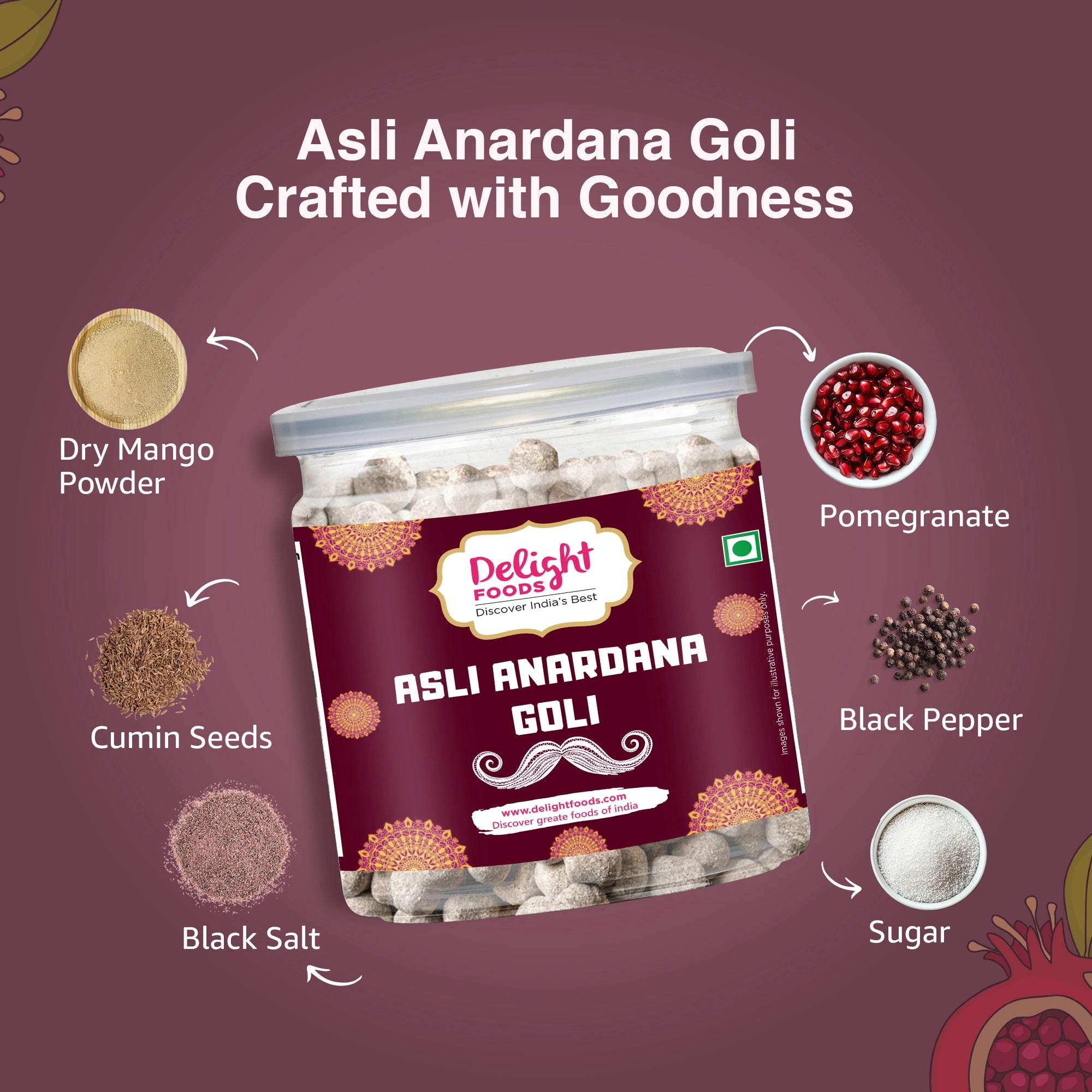 Asli Anardana Goli 300g