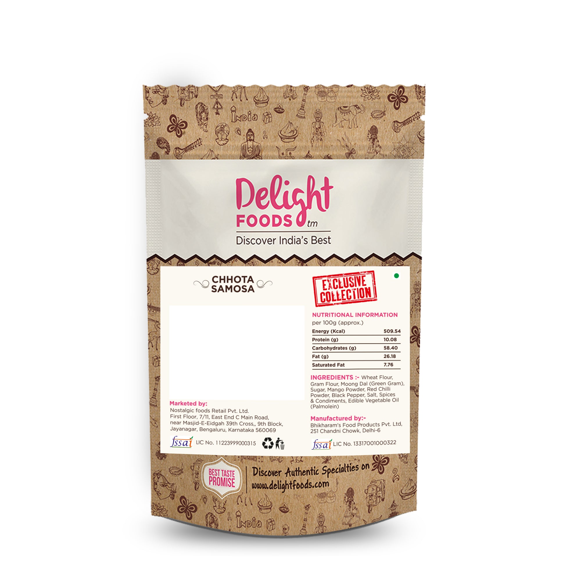 Chhota Samosa 250g - Delight Foods