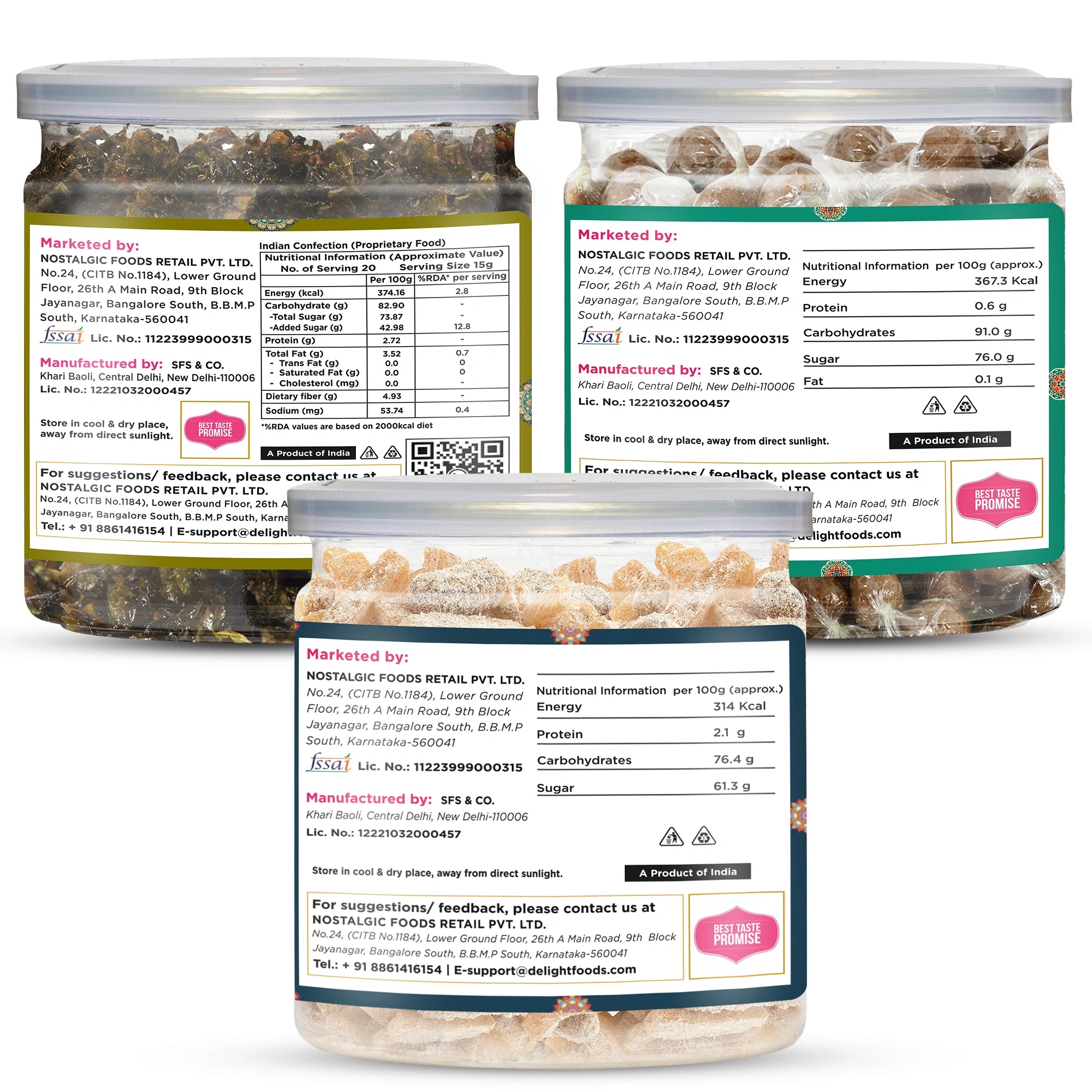 Banarasi Paan + Imli Candy + Aam Papad Lachha