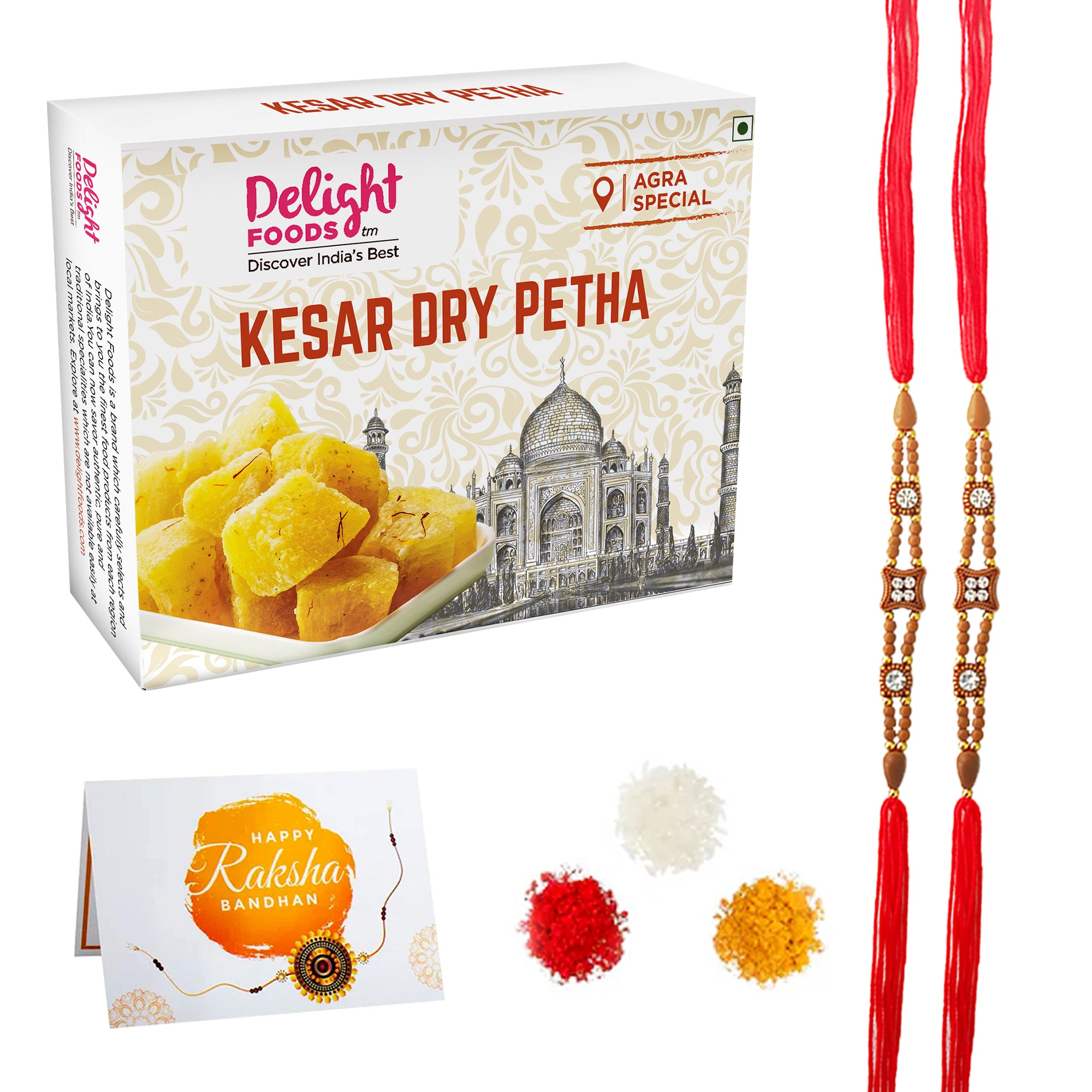 Kesar Dry Petha 350g + Rakhi Set