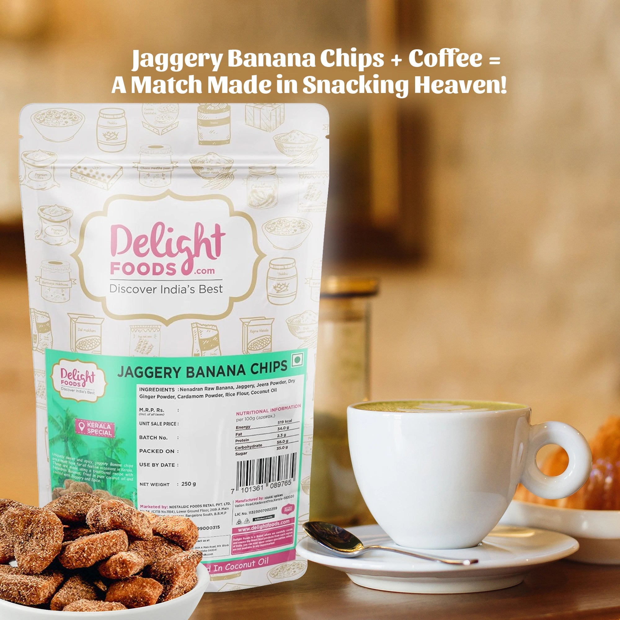 Delight Foods Jaggery Banana Chips