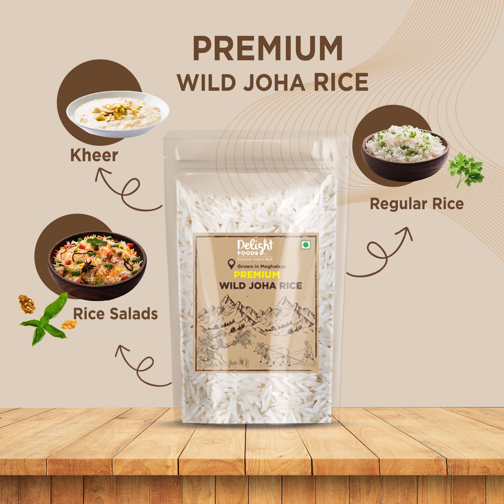 Premium Wild Joha Rice - 1Kg