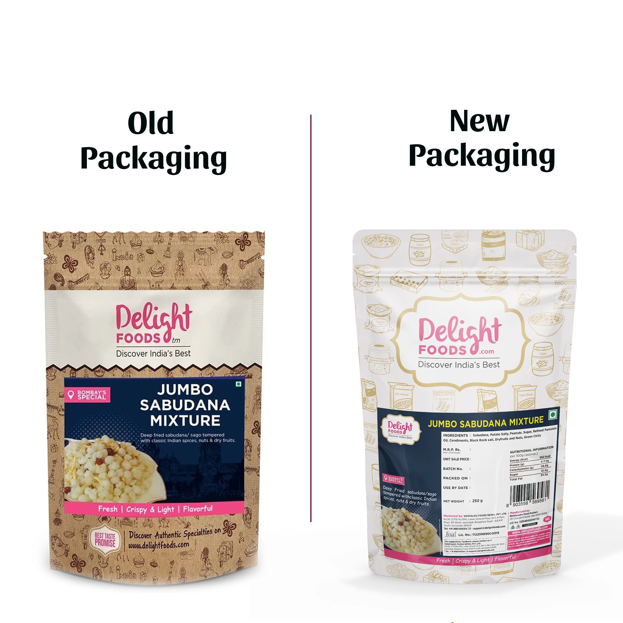 Jumbo Sabudana Mixture packaging
