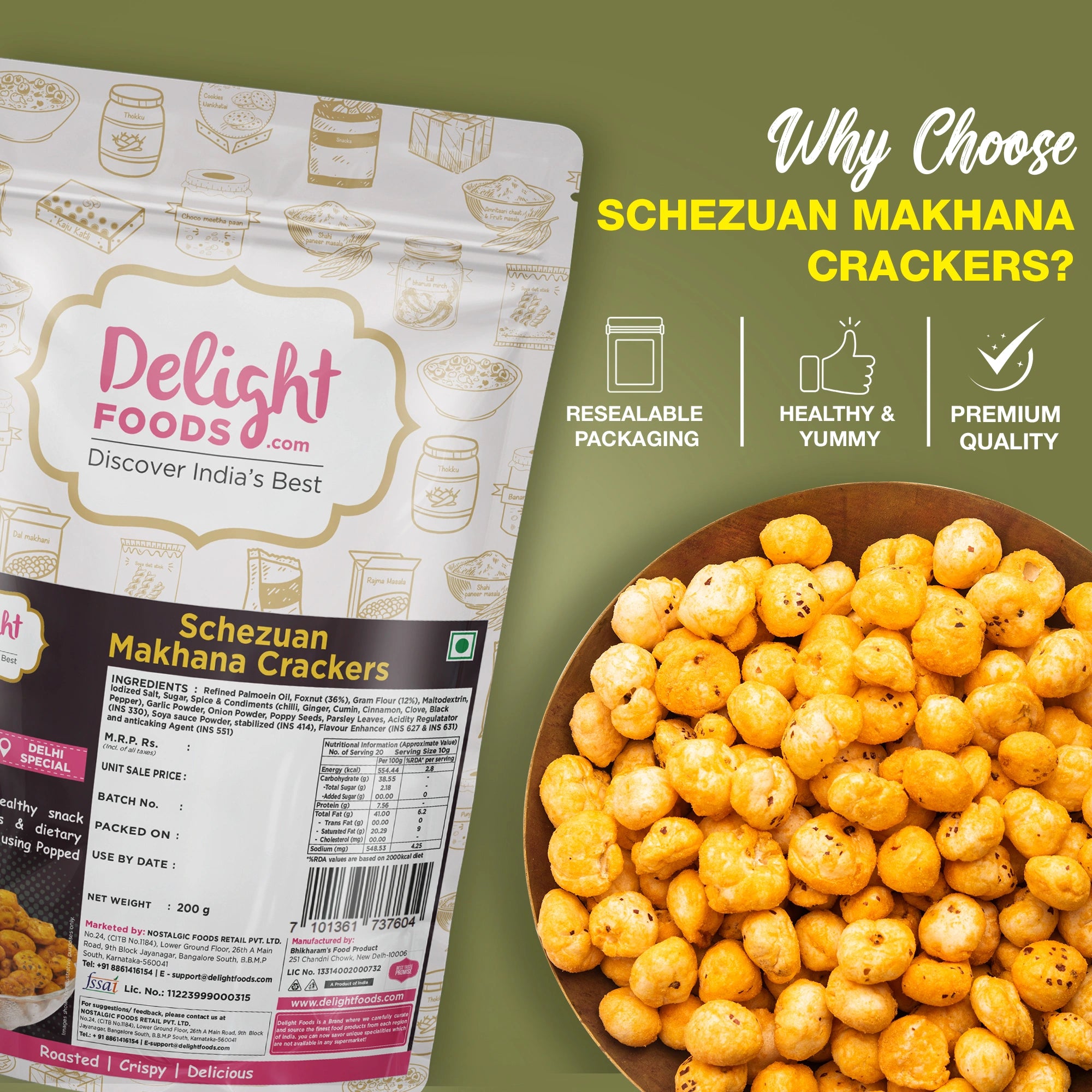 makhana crackers