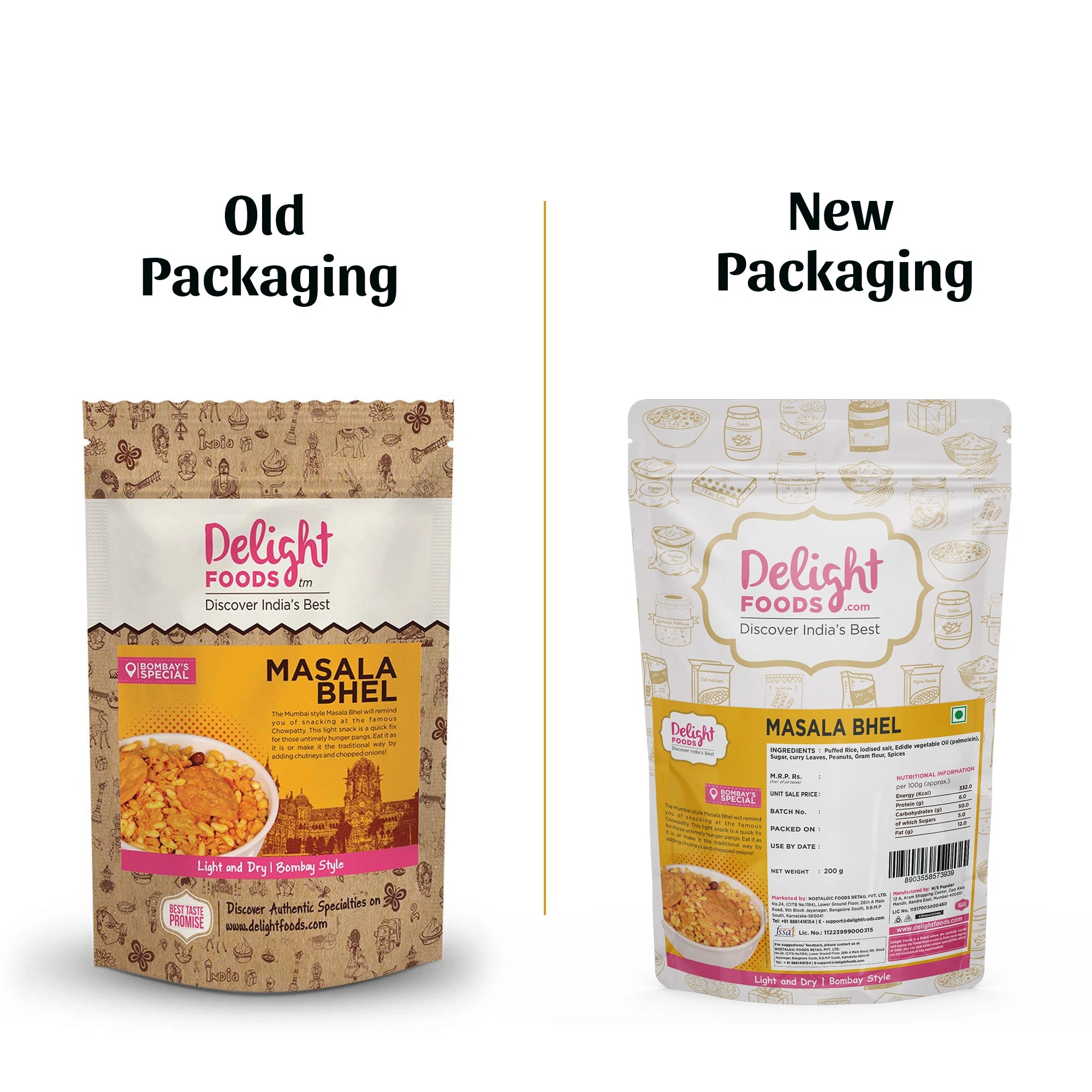 masala bhel packaging