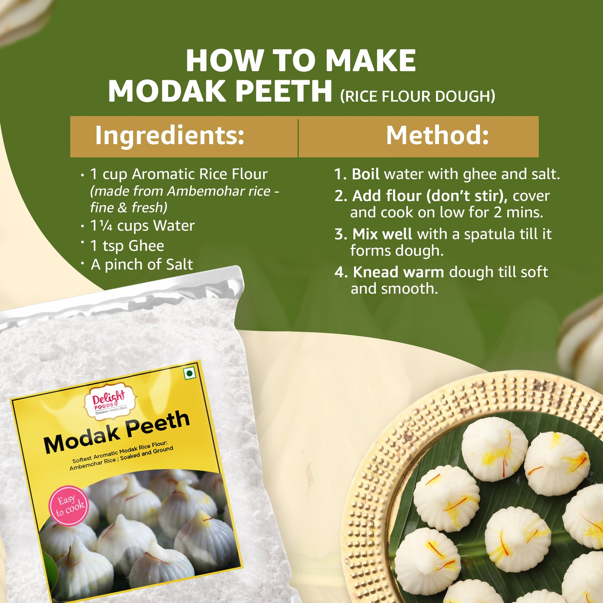 Modak Peeth (Aromatic Rice Flour)