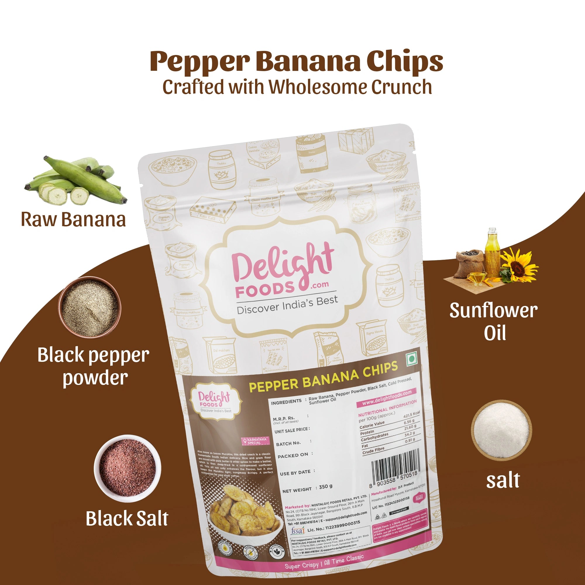 Pepper banana chips