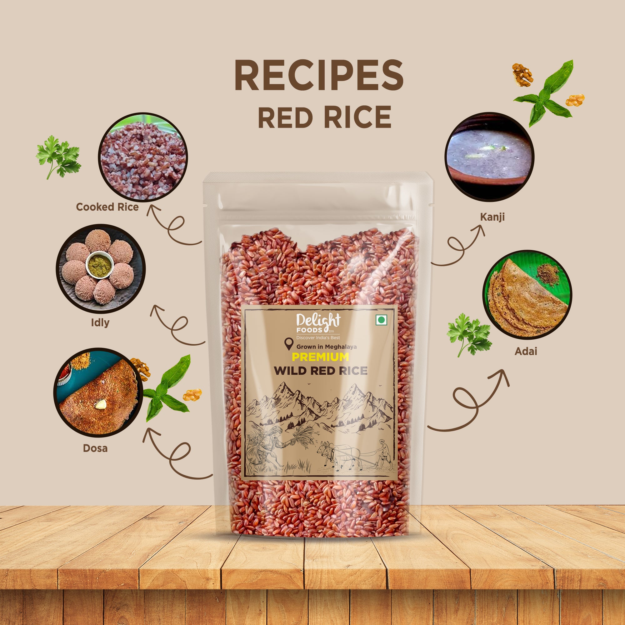 Premium Wild Red Rice -1 Kg