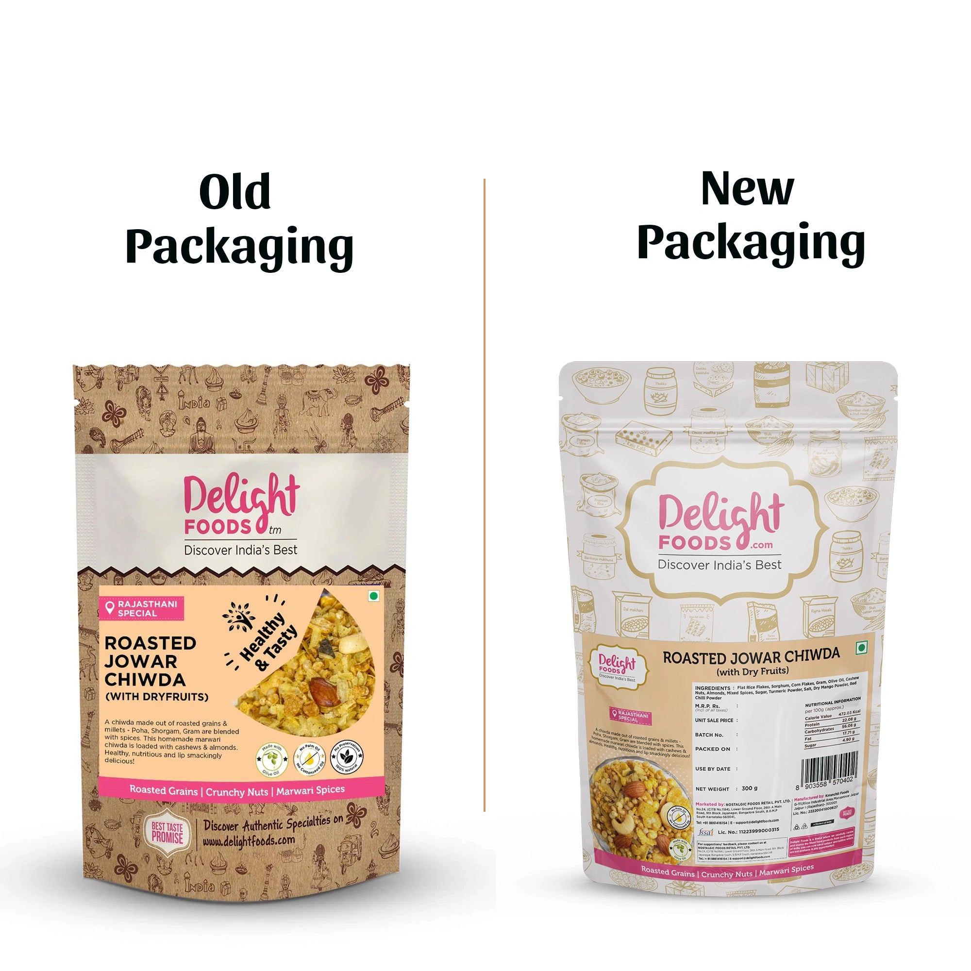 Roasted Poha Jowar Chiwda