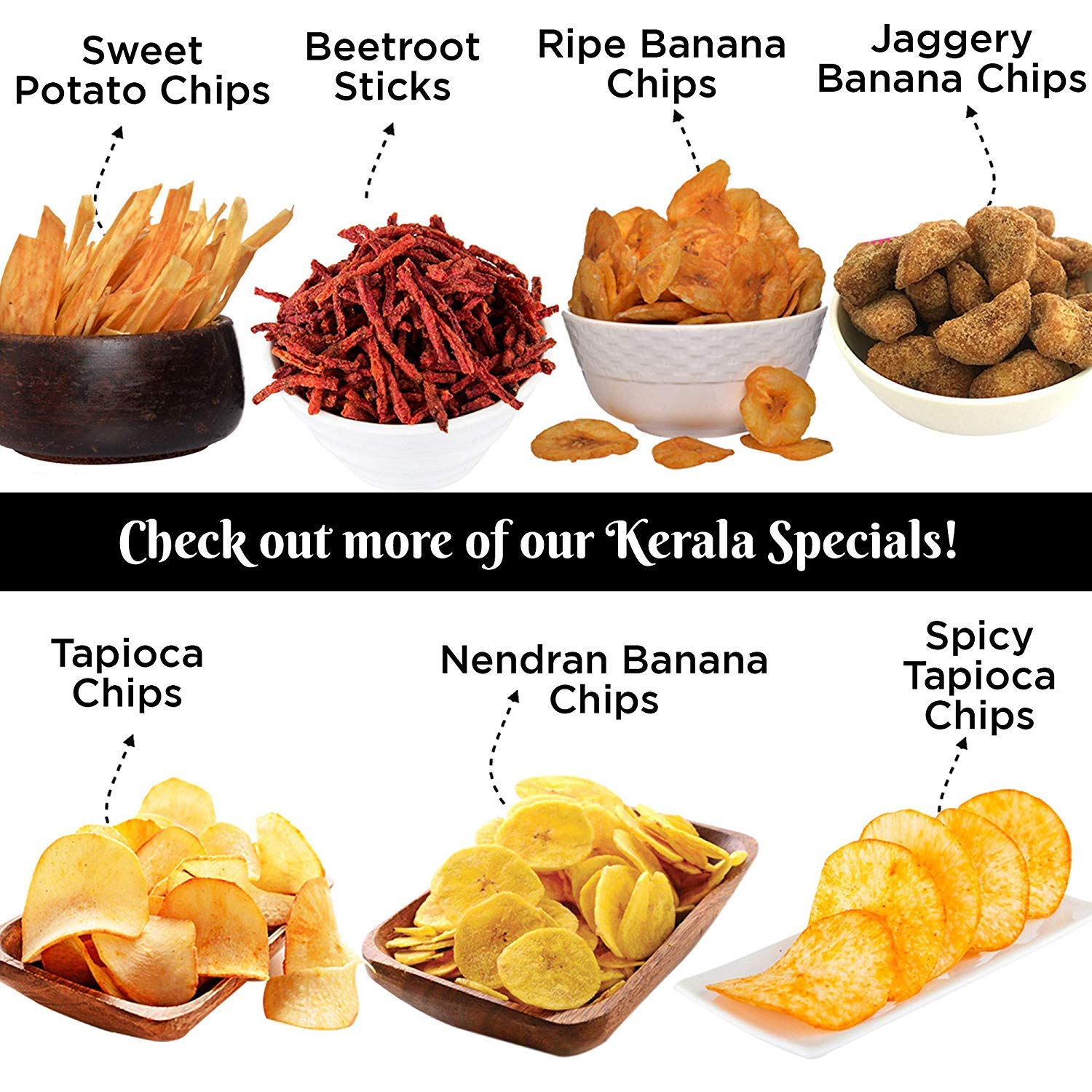 Salted Tapioca Chips 150g