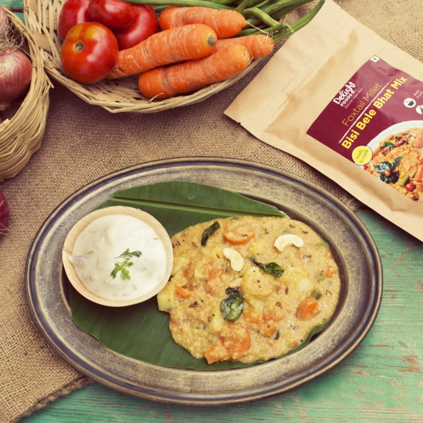 Foxtail Millet Bisi Bele Bhat Mix 400g - Delight Foods