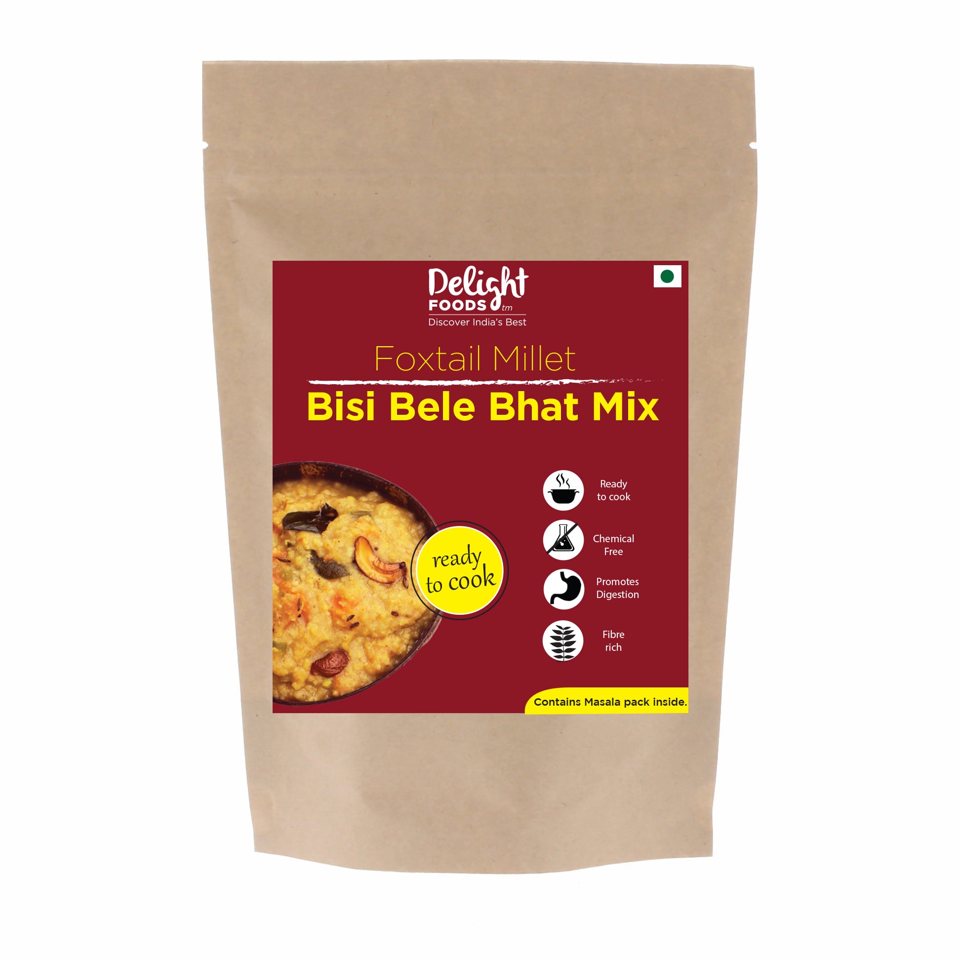 Foxtail Millet Bisi Bele Bhat Mix 400g - Delight Foods