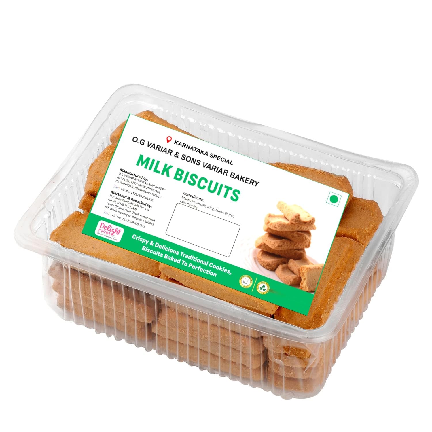 Milk Biscuit 400g - Delight Foods