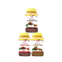 Vathakhozhambhu + Tomato Thokku + Pulikachal Thokku - Delight Foods