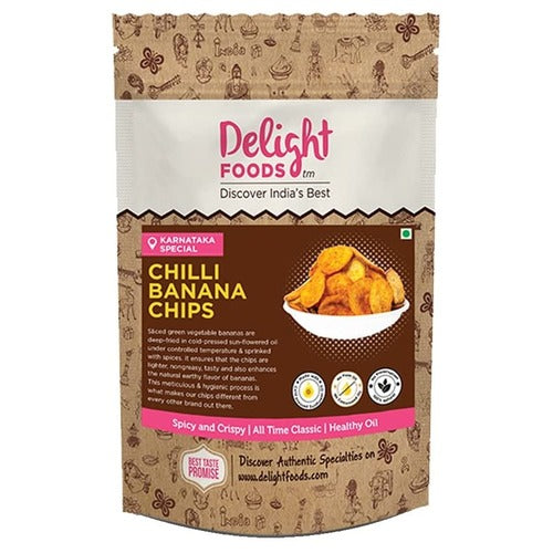 Chilli Banana Chips - Delight Foods
