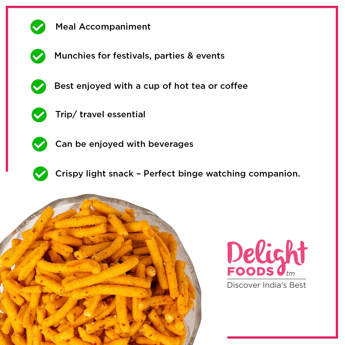 Red Chilli Sev 300g - Delight Foods