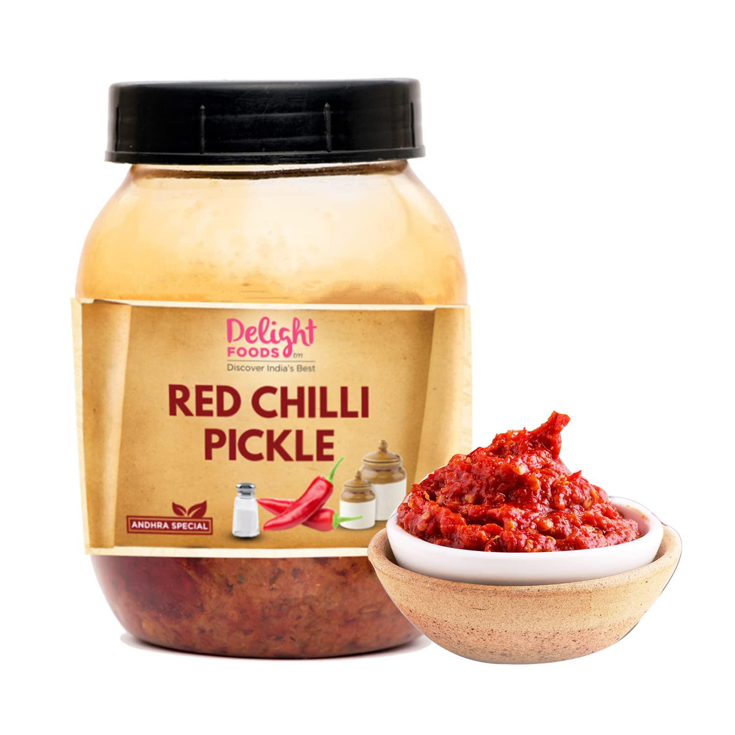 Andhra Red Chilli Pickles - Delight Foods