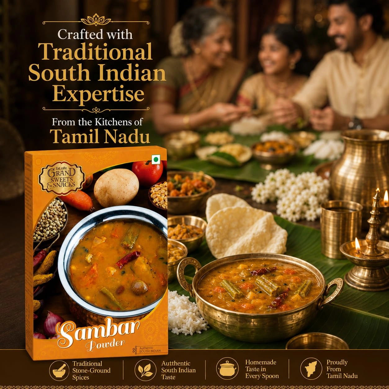 Adyar Sambar Powder 200g