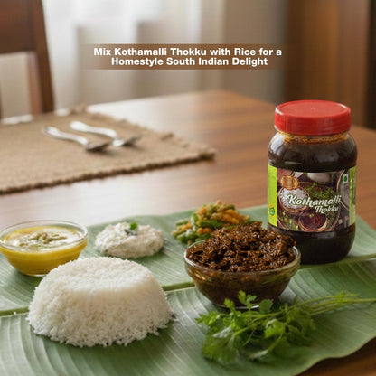 kothamalli thokku