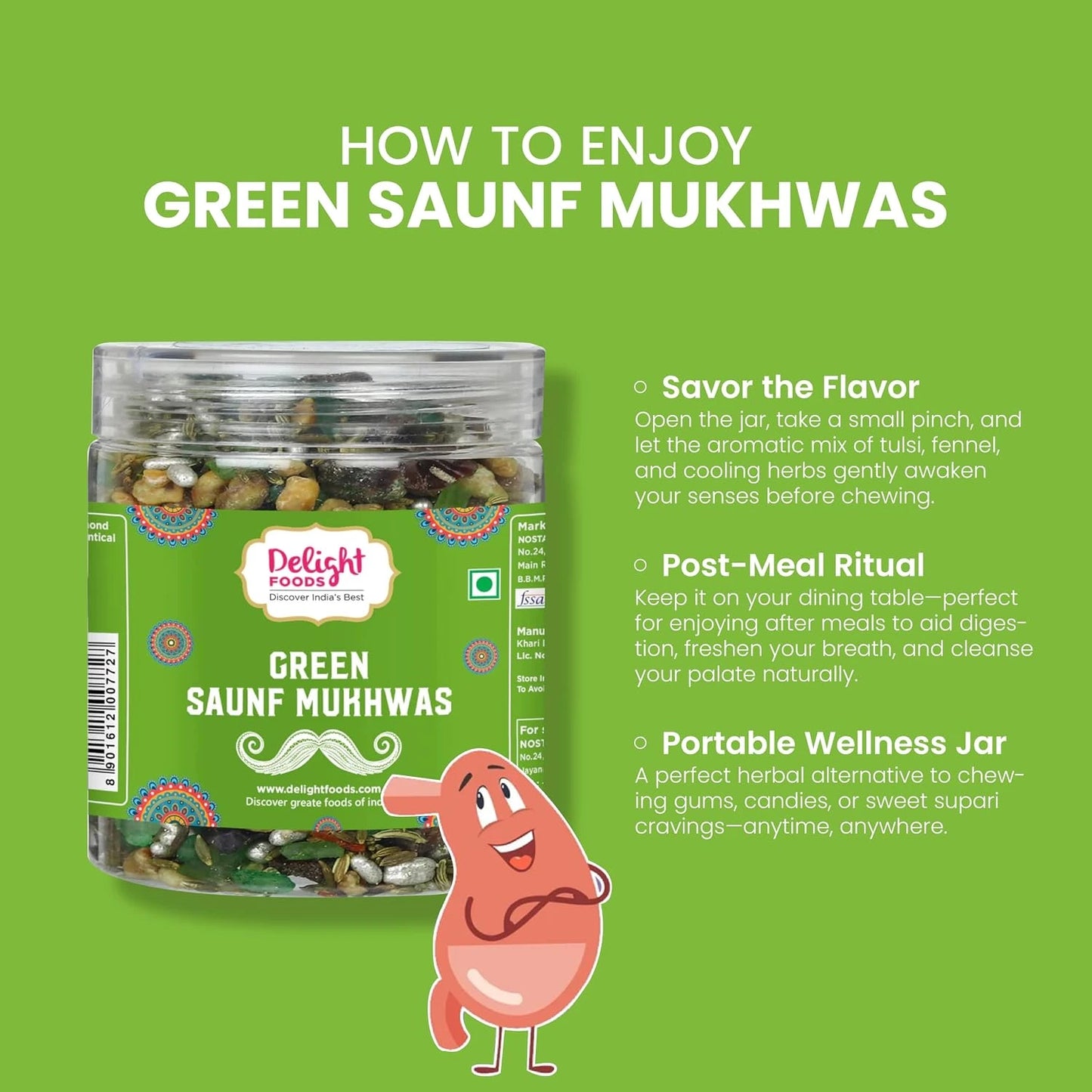 Green Saunf Mukhwas