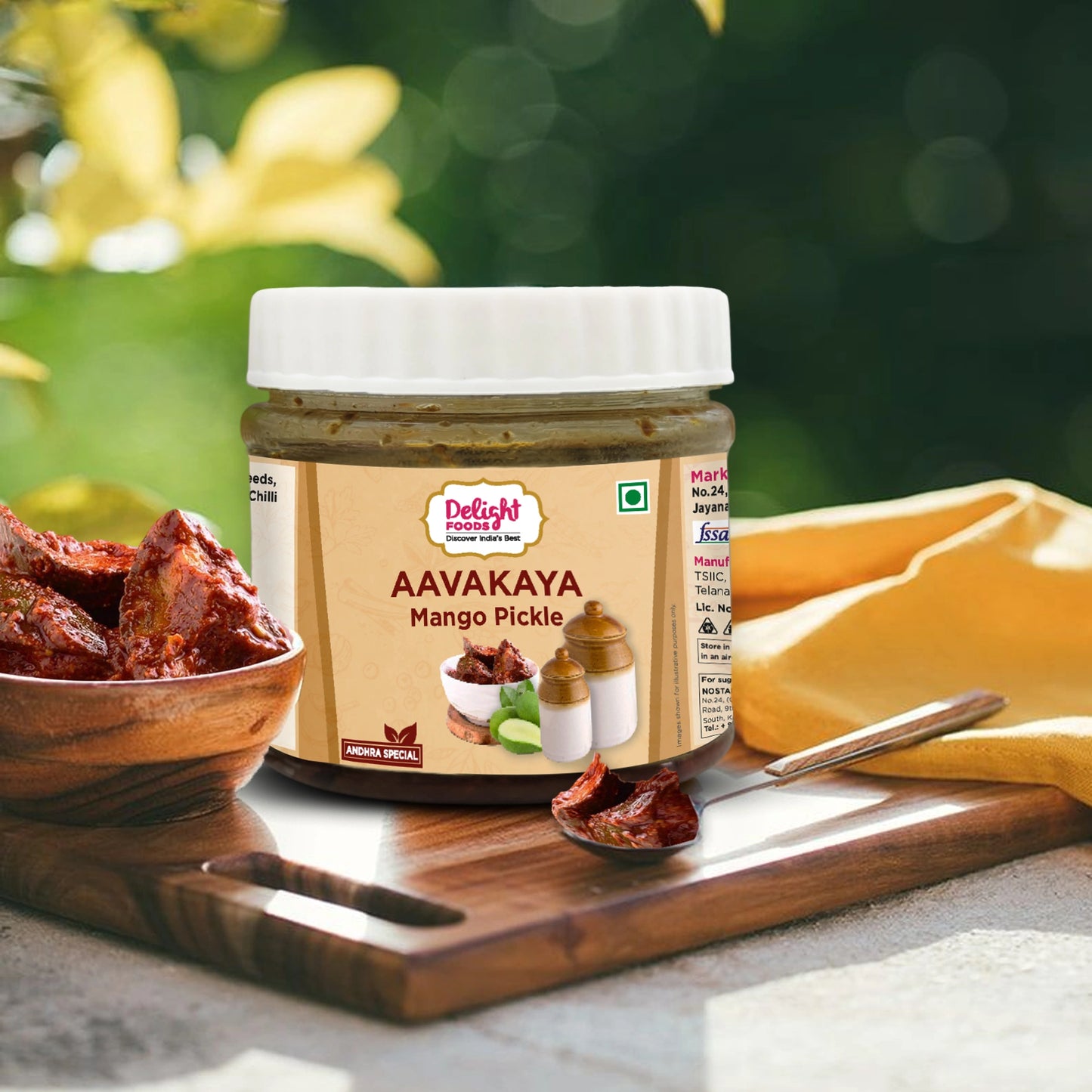 Aavakaya mango pickle