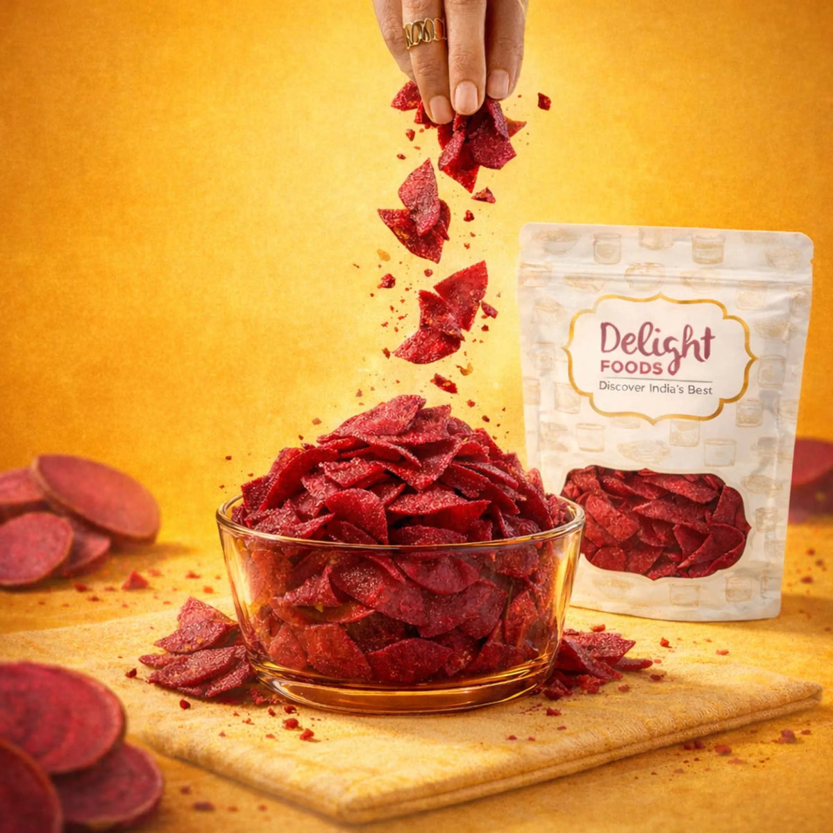 Beetroot chips