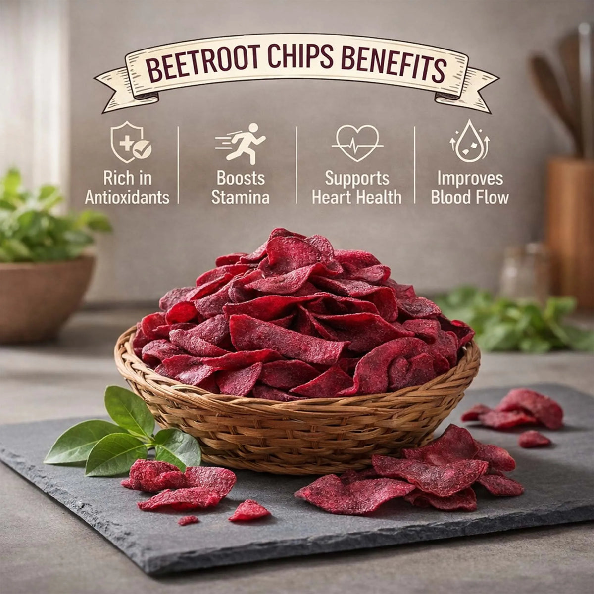 Beetroot chips