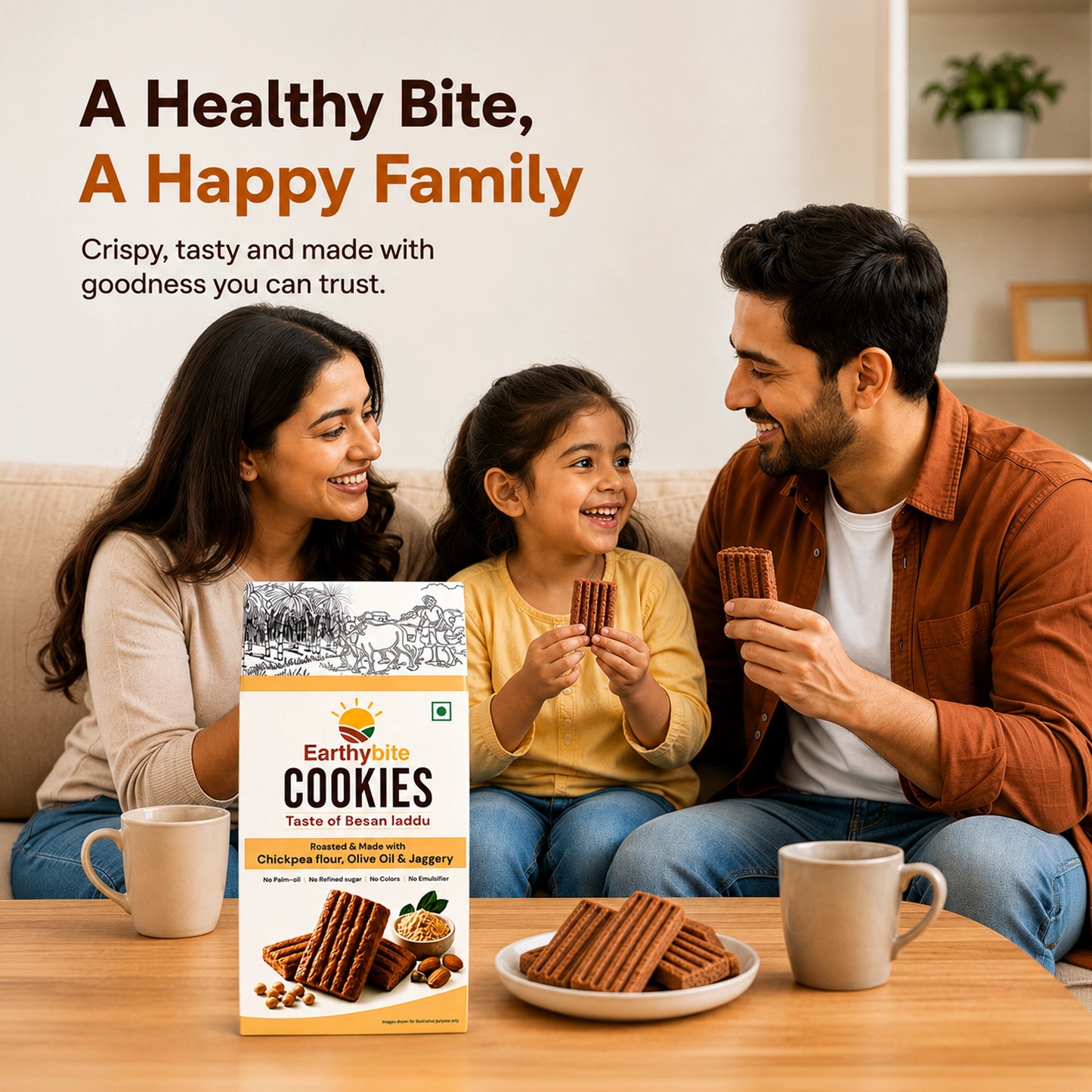 Besan Laddu Cookies – Healthy Jaggery Snack -200g