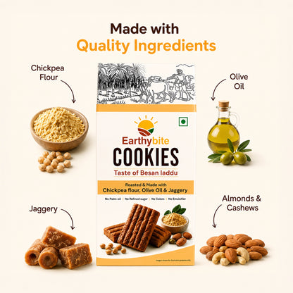 Besan Laddu Cookies – Healthy Jaggery Snack -200g