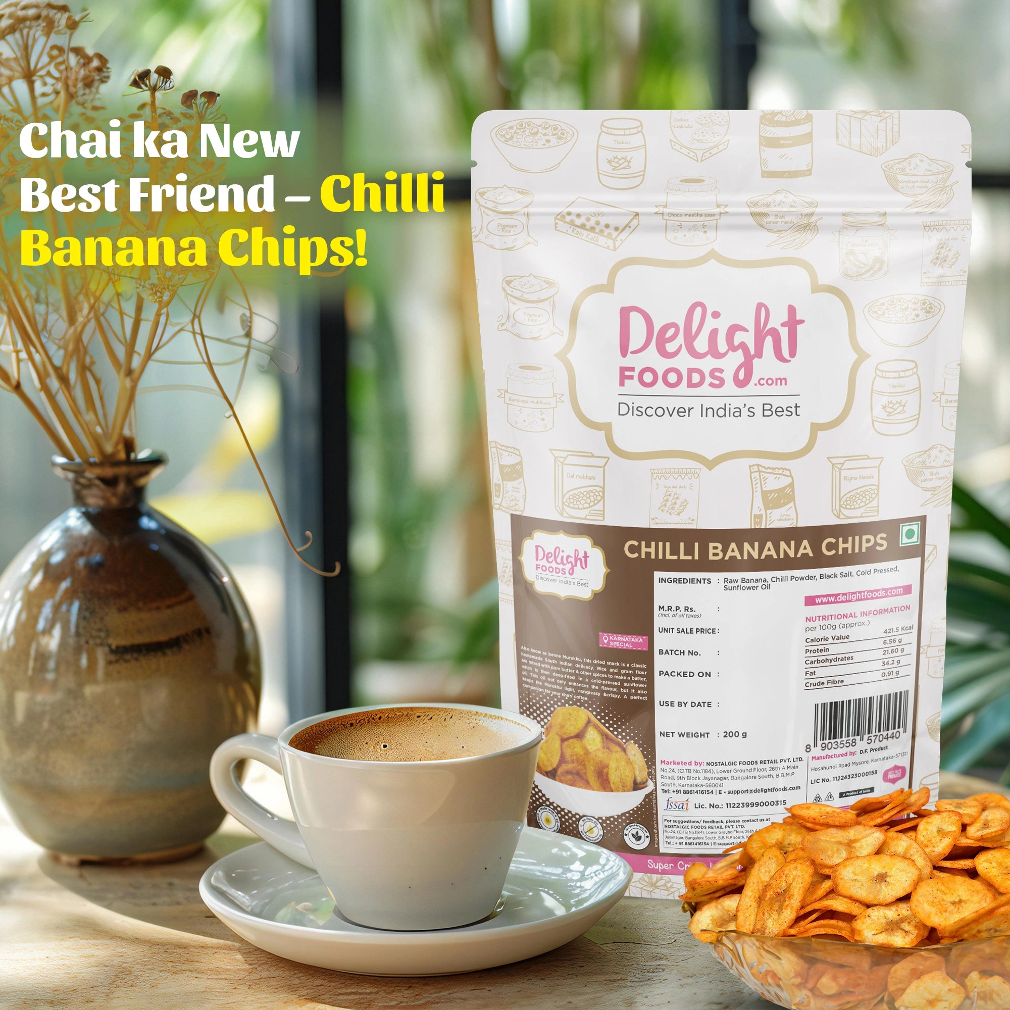 Chilli banana chips