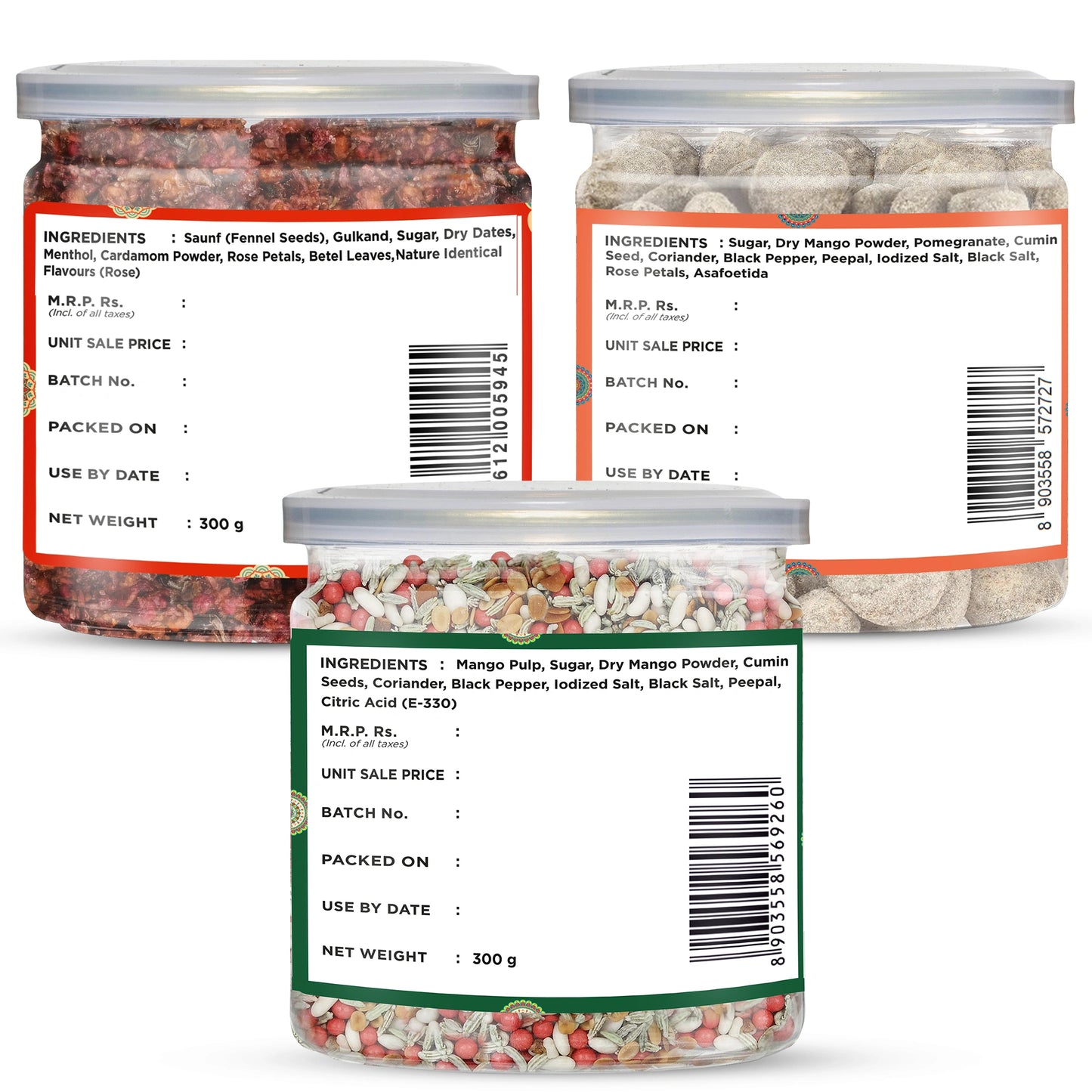 Calcutta Paan + Hing Tikiya + Tulsi Mukhwas