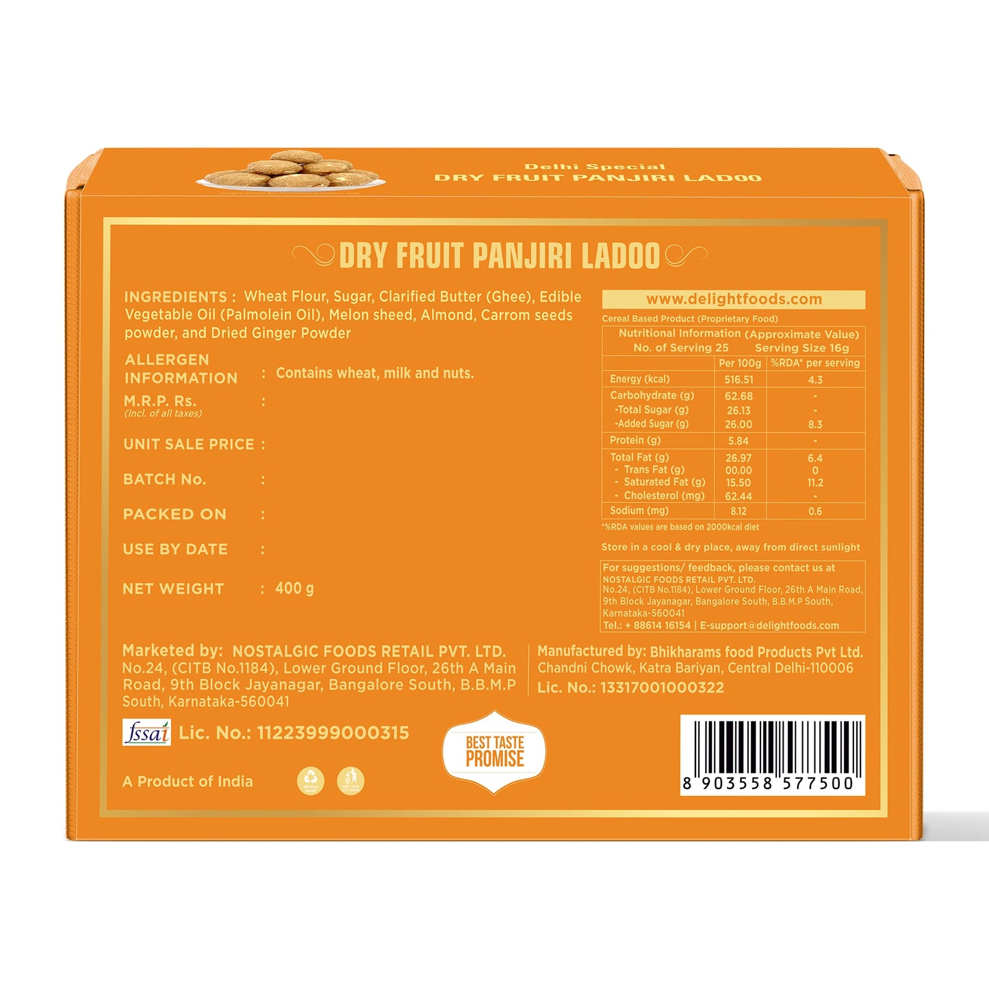 Dry Fruit Panjiri Ladoo