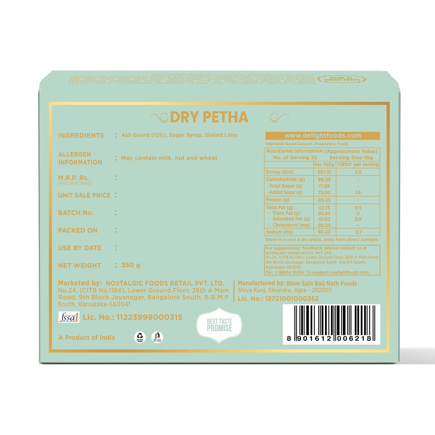 Dry Petha 