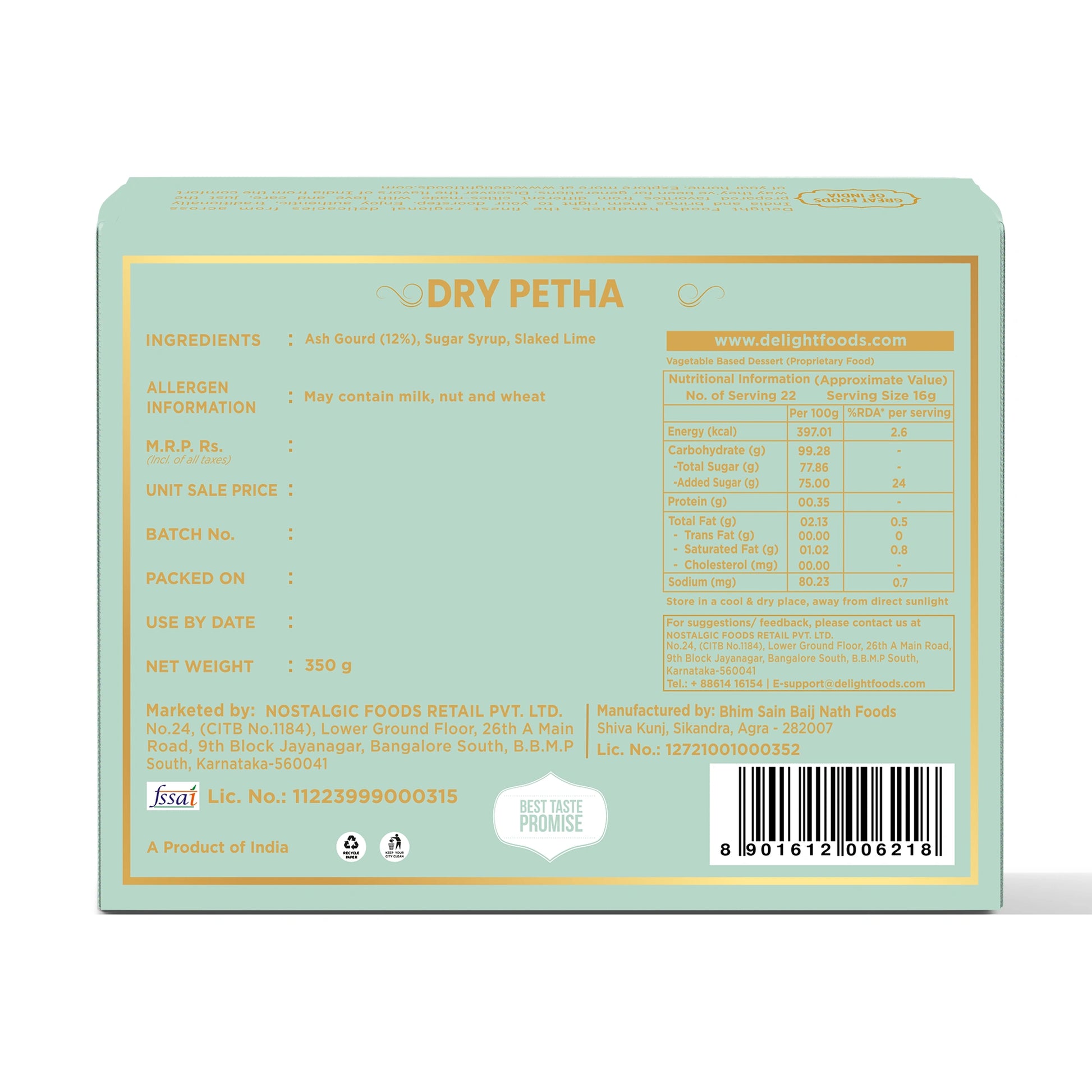 Dry Petha 