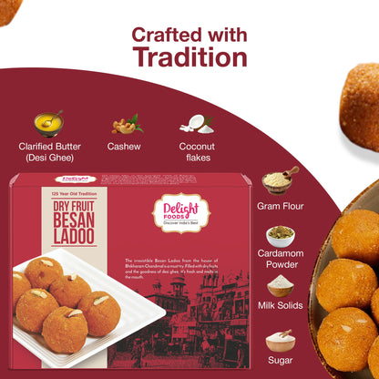 dry fruit besan ladoo