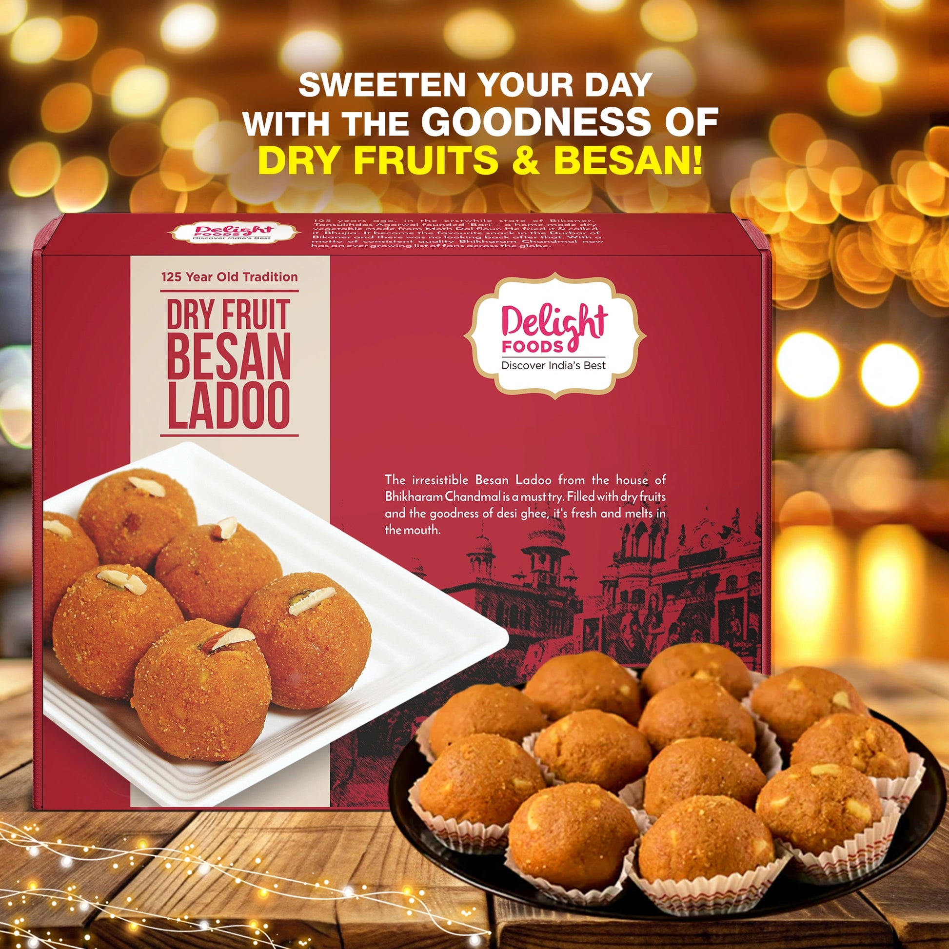 dry fruit besan ladoo