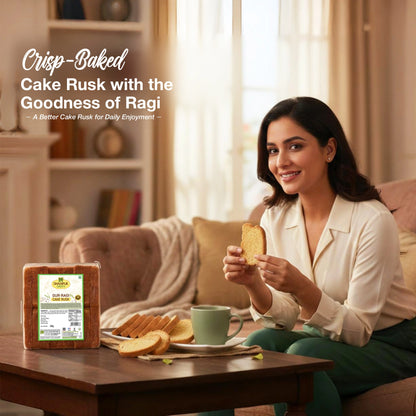 Jaggery Rusk Gur Ragi Cake Rusk 200g – Healthy Jaggery Ragi Snack Online – Delight Foods