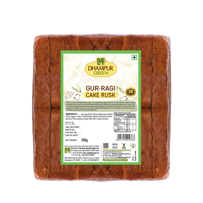 gur ragi cake rusk