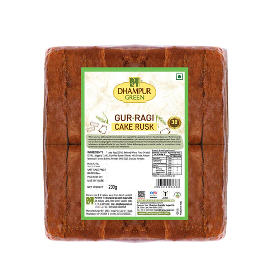 gur ragi cake rusk