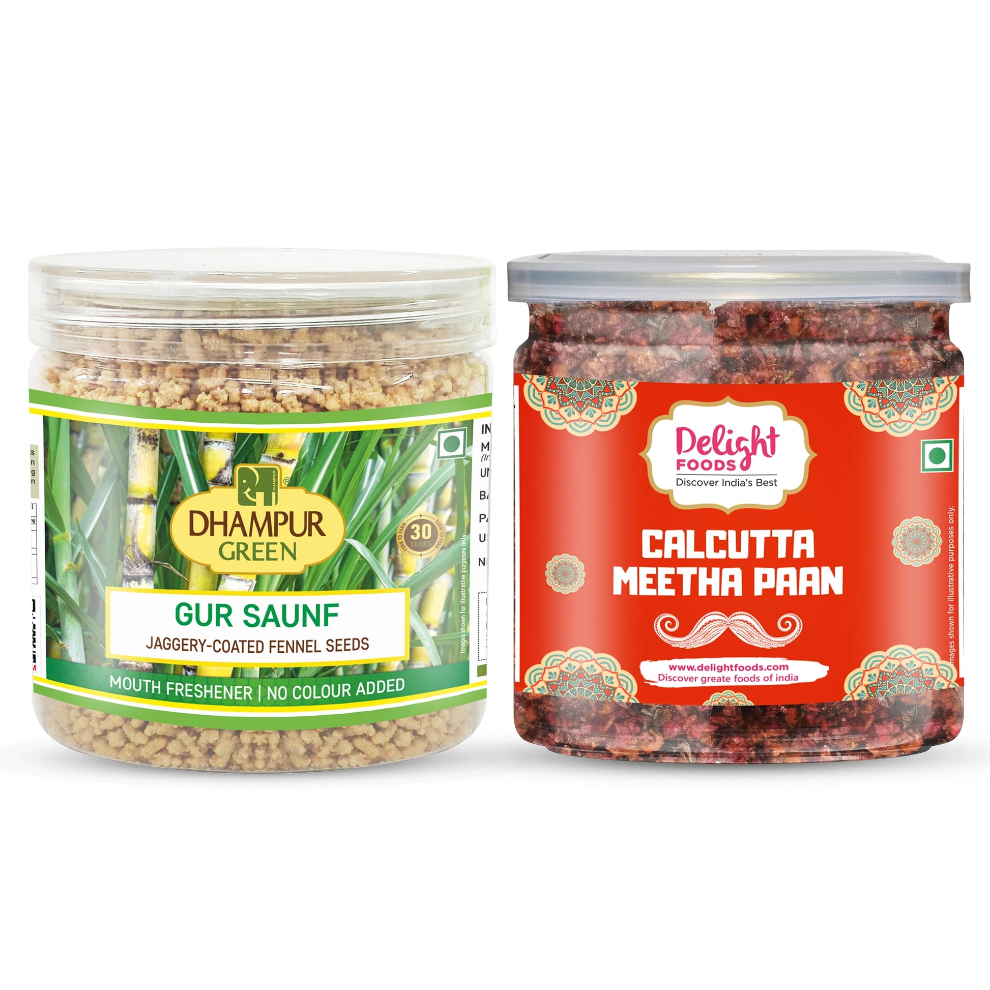 Gur saunf and Calcutta meetha paan