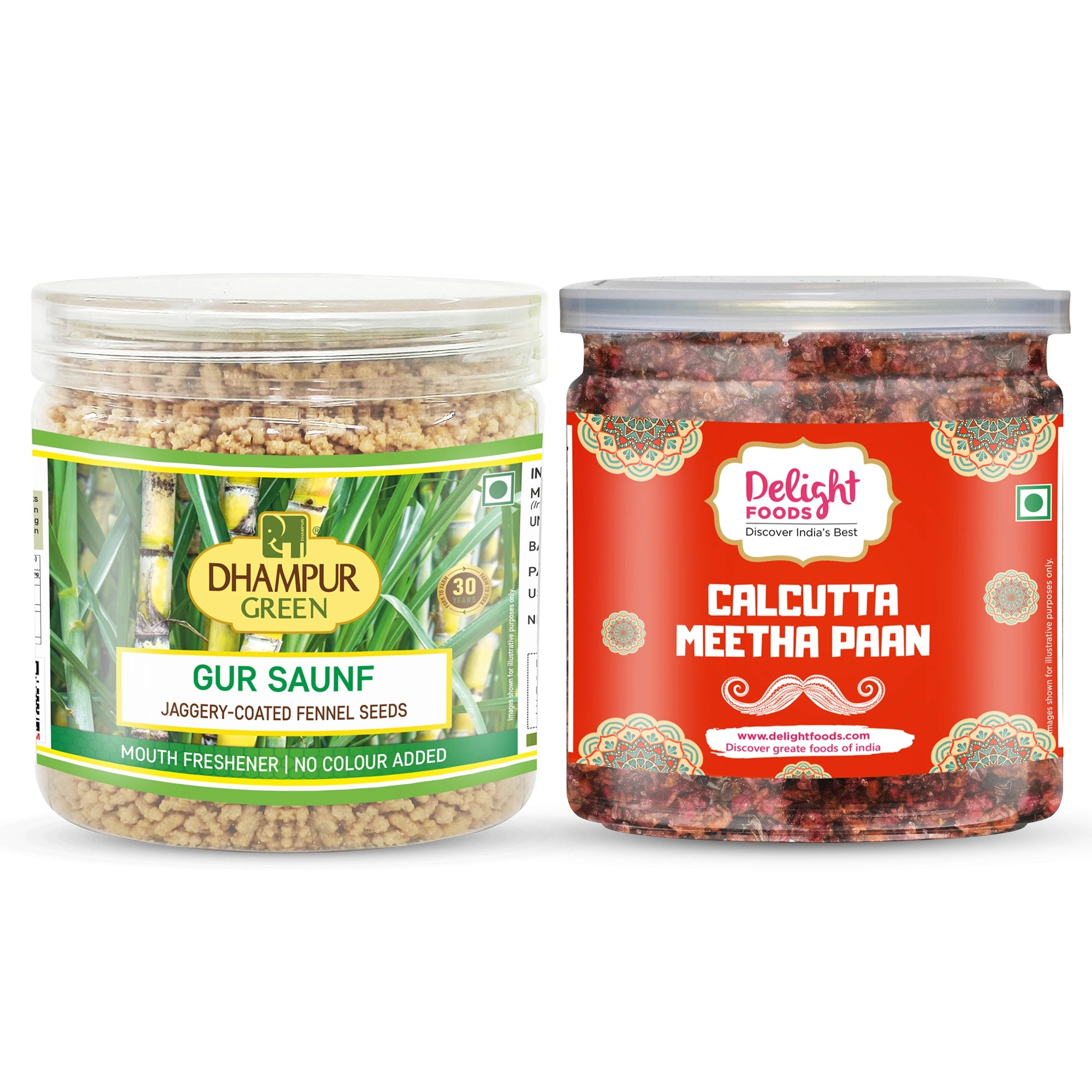 Gur saunf and Calcutta meetha paan