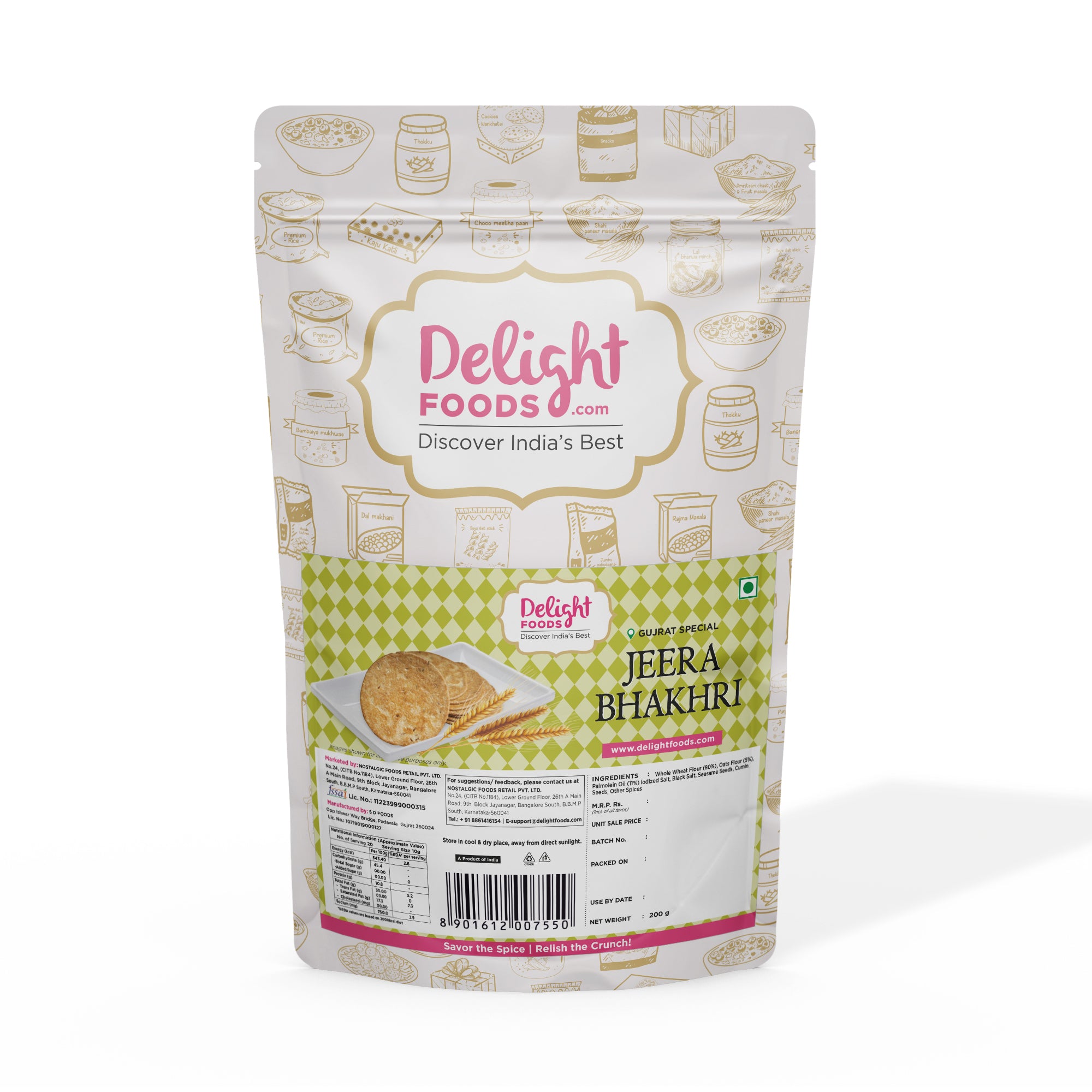 Jeera Bhakri (200g)