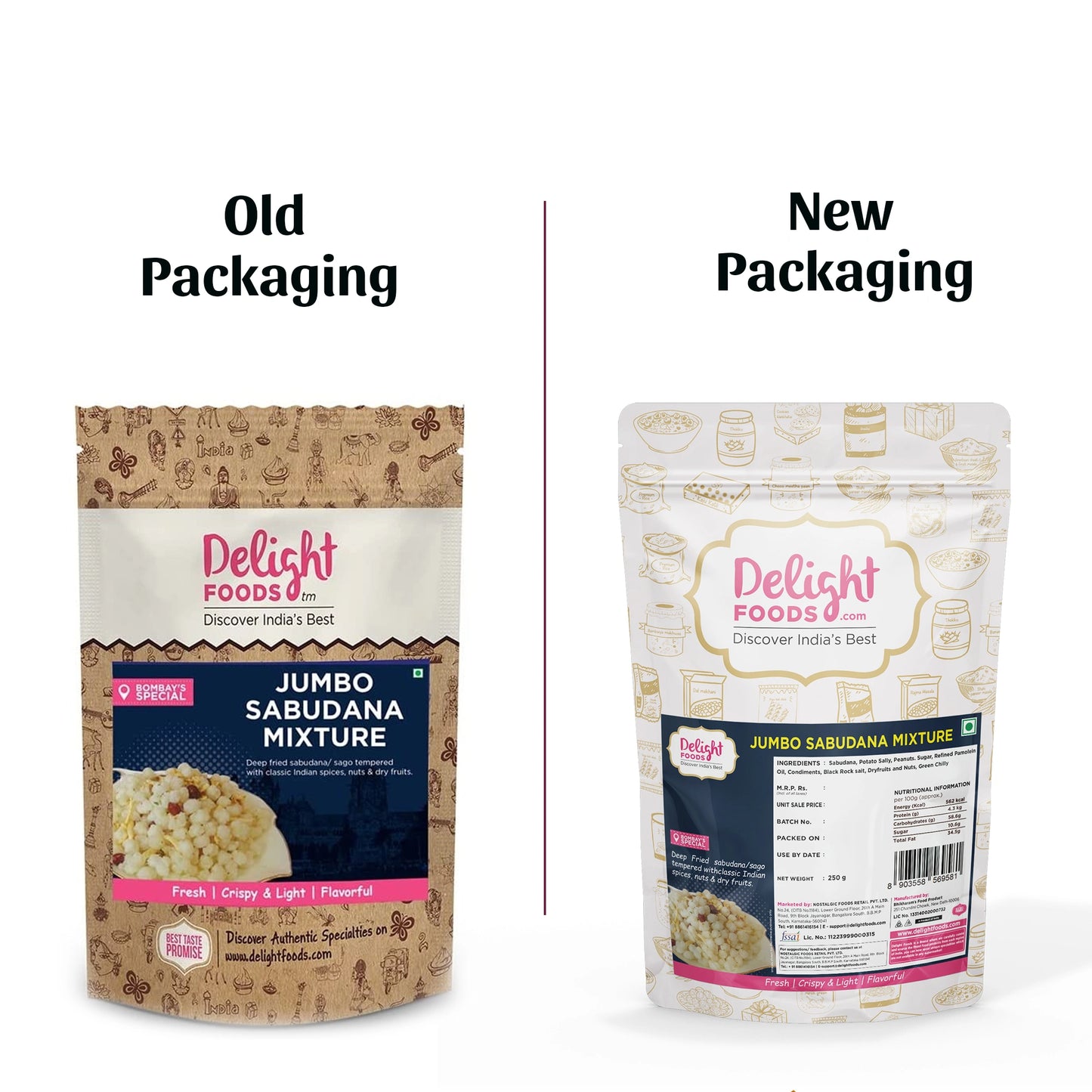 Jumbo Sabudana Mixture packaging