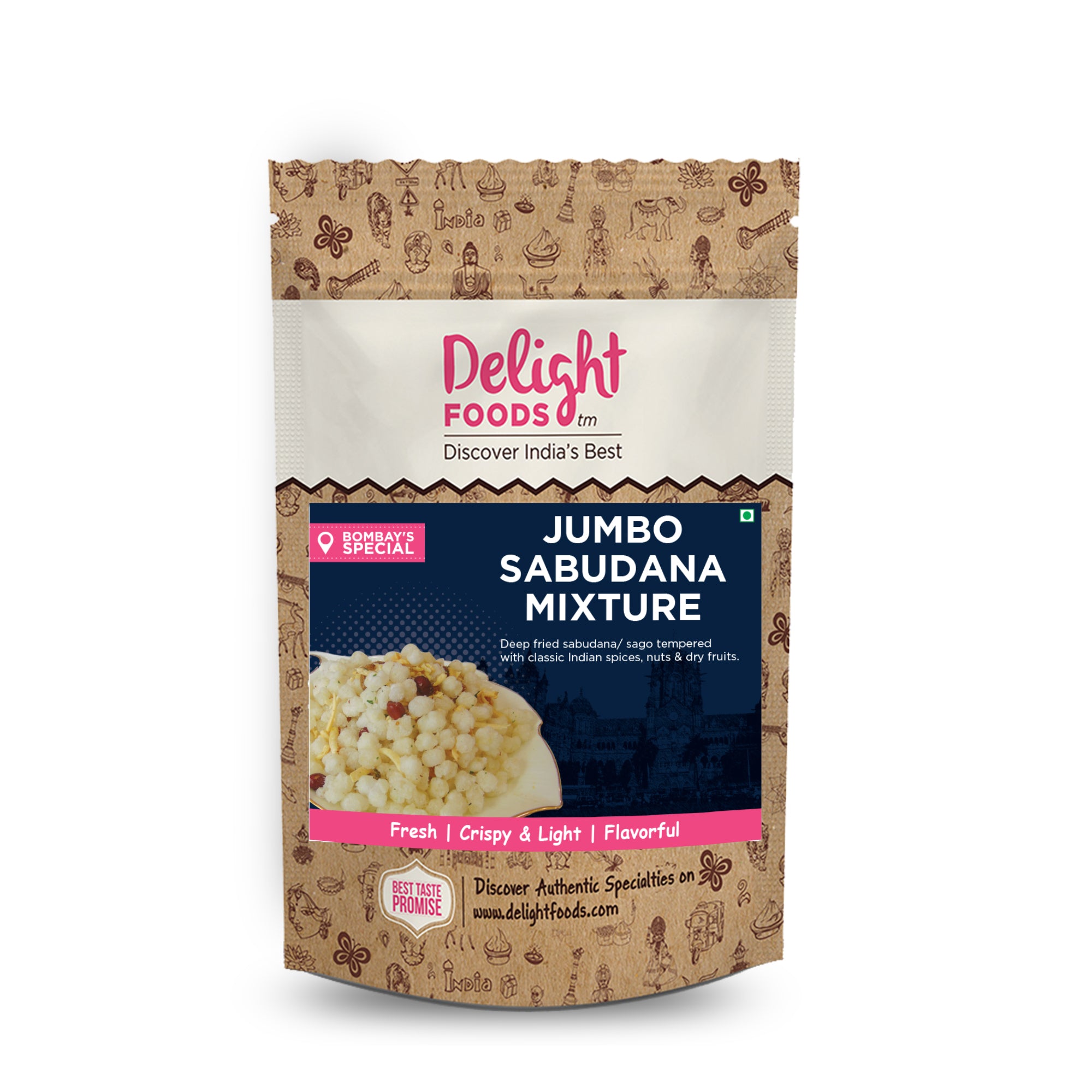 Jumbo Sabudana Mixture/ Chiwda - Delight Foods
