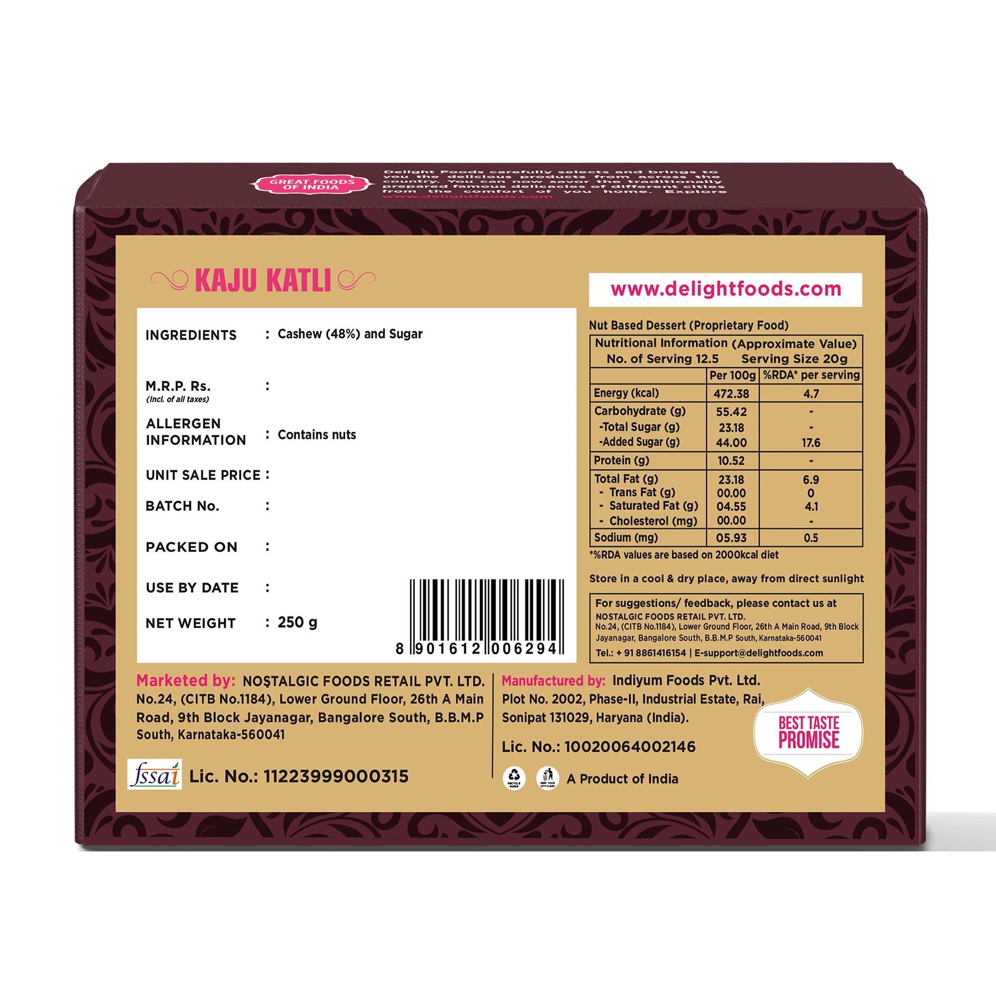 Kaju Katli