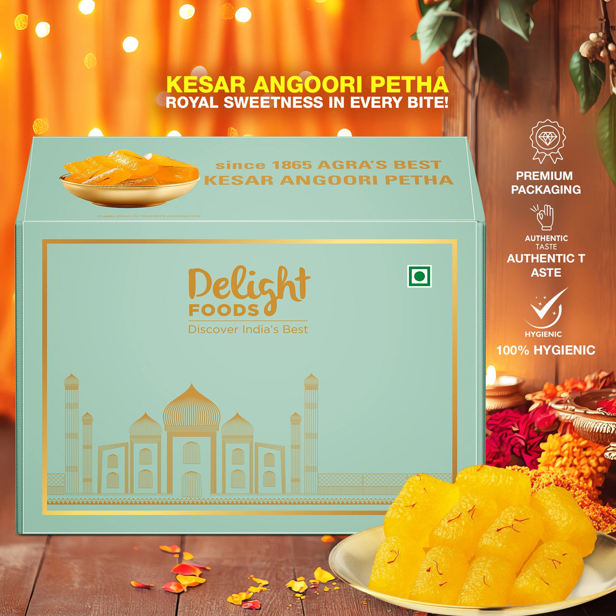 Kesar Sticker Kesar Angoori Petha Online – Shop Now – Delight Foods